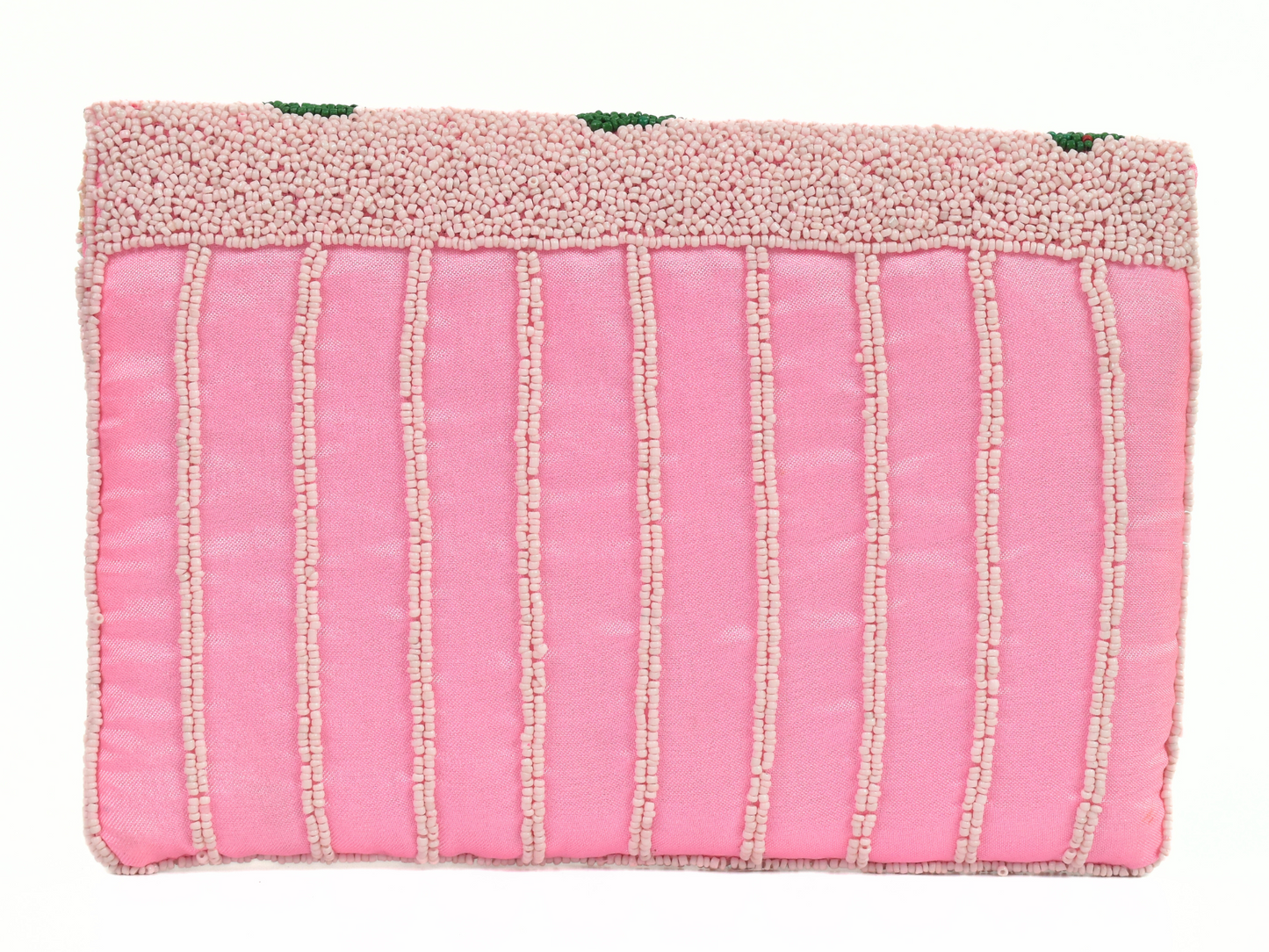 Pink Strawberry Handbag Clutch, Orange Purse Gift BAG0014