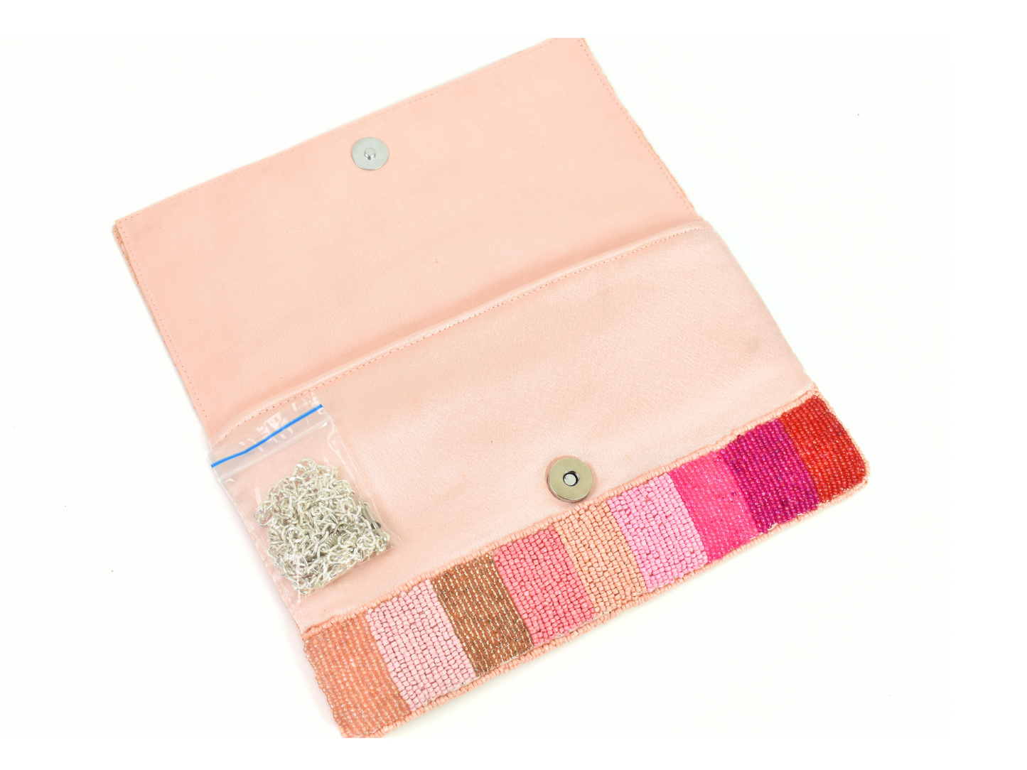 Pink Beaded Bride Handbag Clutch, Bride Purse, Gift BAG0010