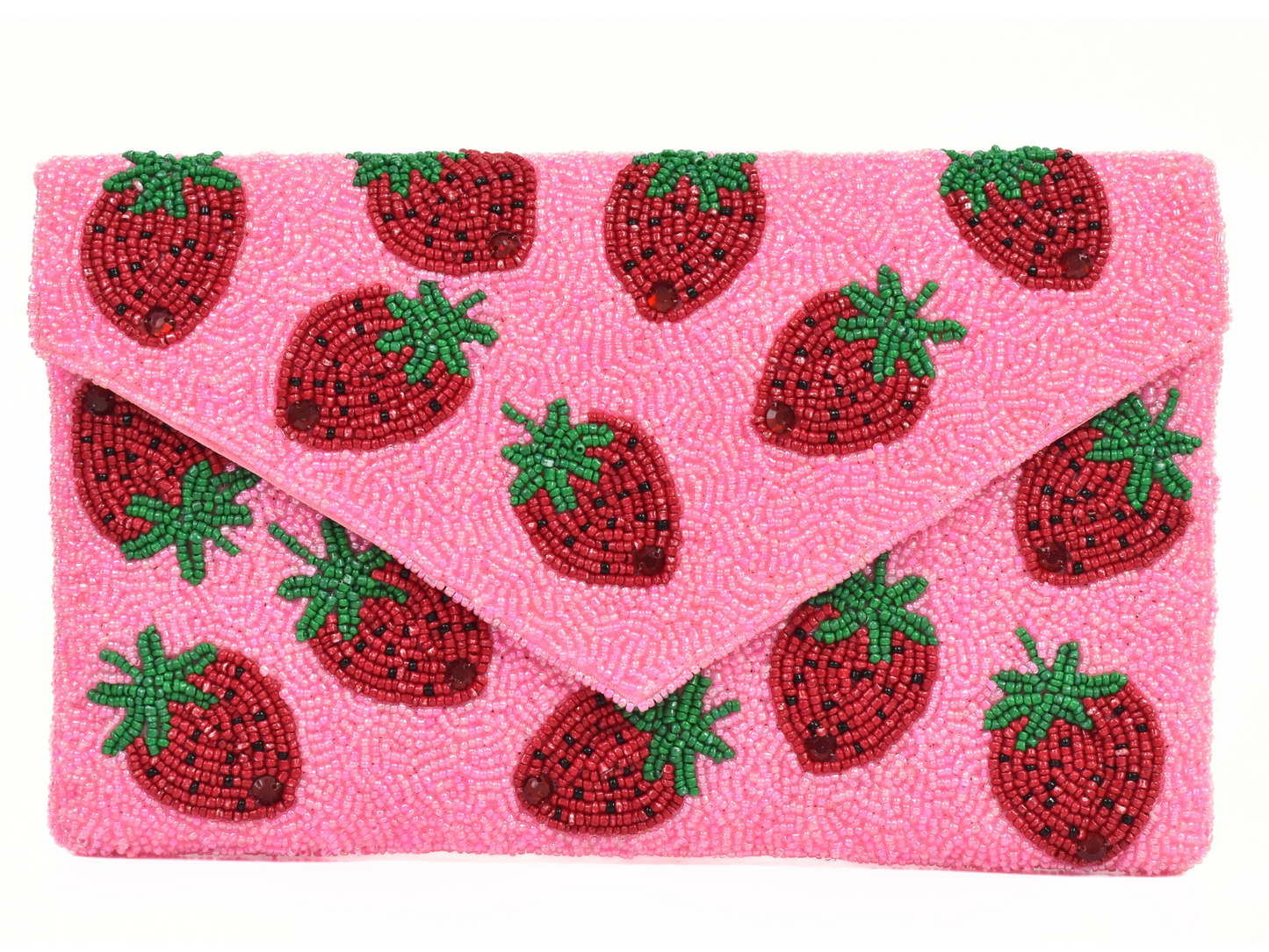 Pink Strawberry Handbag Clutch, Party Purse Gift BAG0015