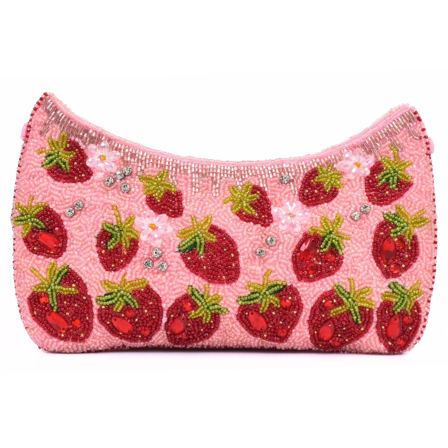 Pink Strawberry Handbag Clutch, Party Purse Gift BAG0057
