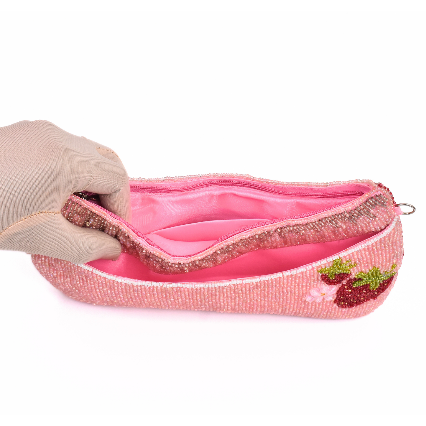 Pink Strawberry Handbag Clutch, Party Purse Gift BAG0057