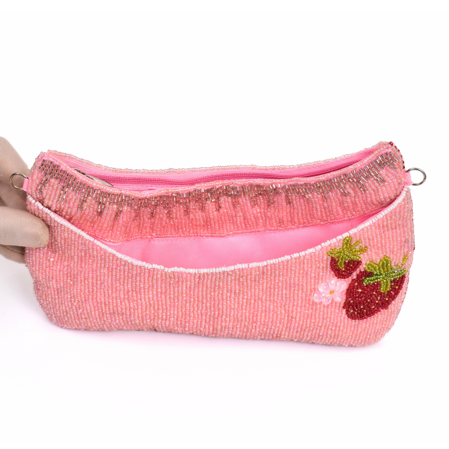Pink Strawberry Handbag Clutch, Party Purse Gift BAG0057