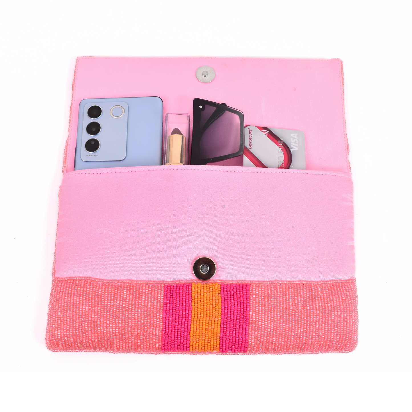 Pink Butterfly Handbag Clutch, Crossbody Purse, Gift BAG0021