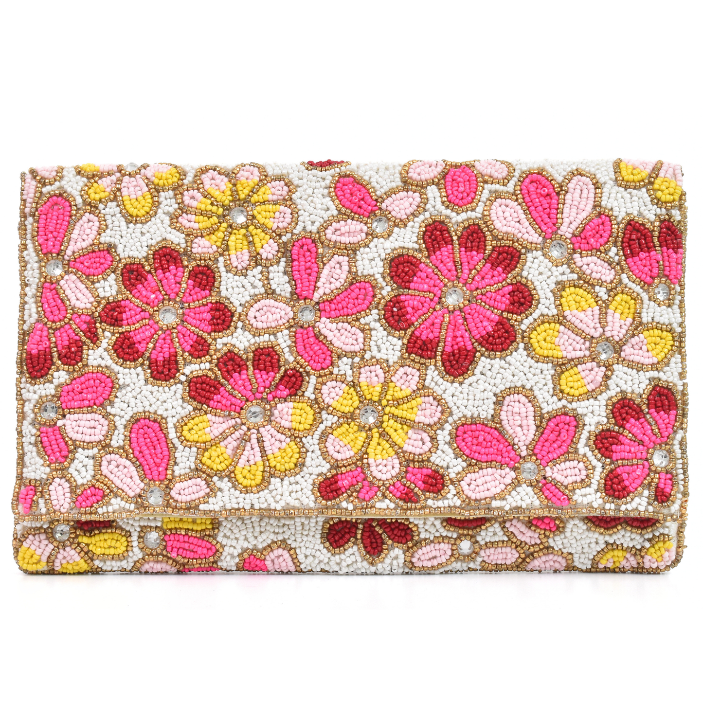 Multicolor Floral Handbag Clutch, Crossbody Bag Purse, Gift BAG0019