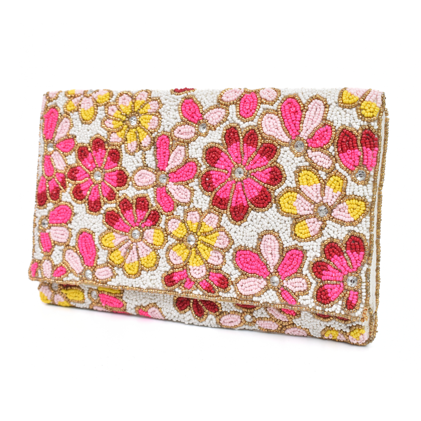 Multicolor Floral Handbag Clutch, Crossbody Bag Purse, Gift BAG0019