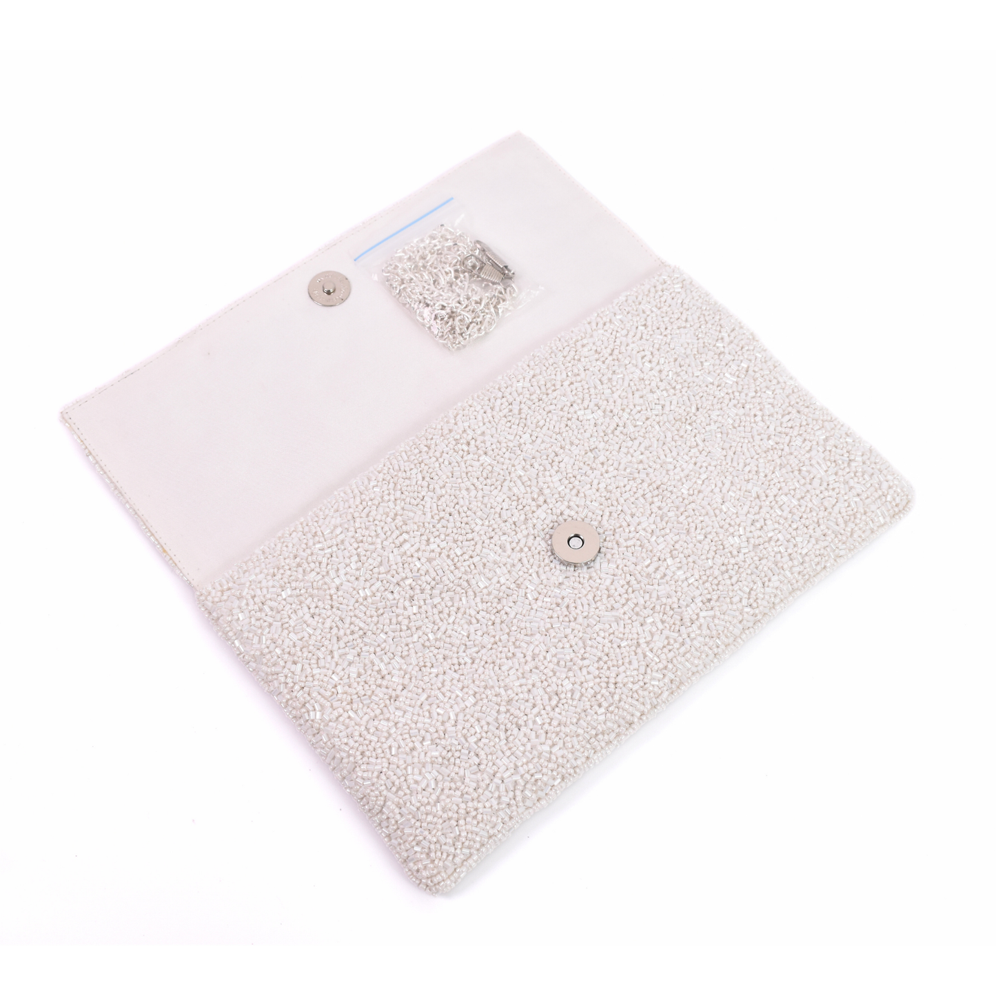 White Bridal Handbag Clutch, Crossbody Purse Gift BAG0039