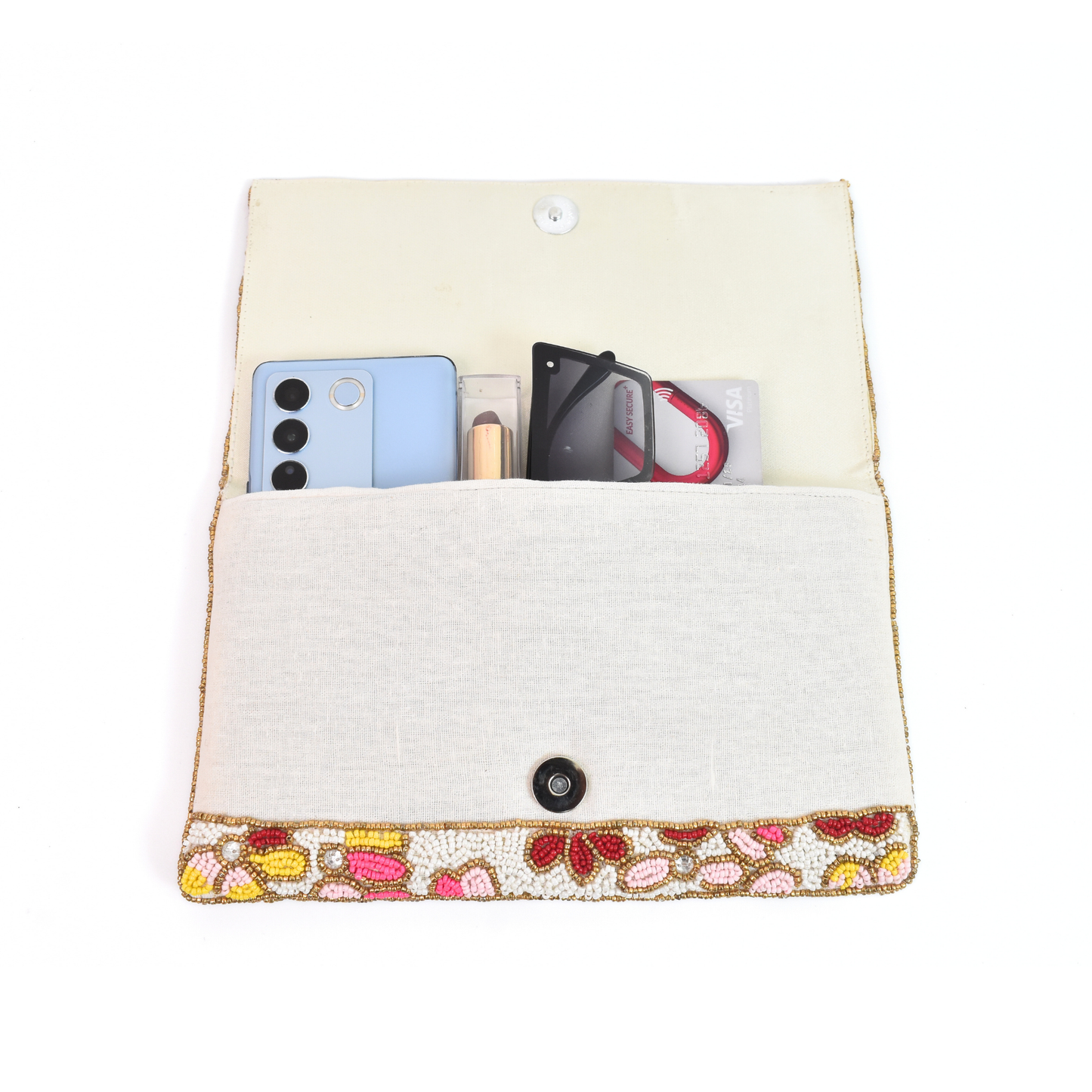 Multicolor Floral Handbag Clutch, Crossbody Bag Purse, Gift BAG0019
