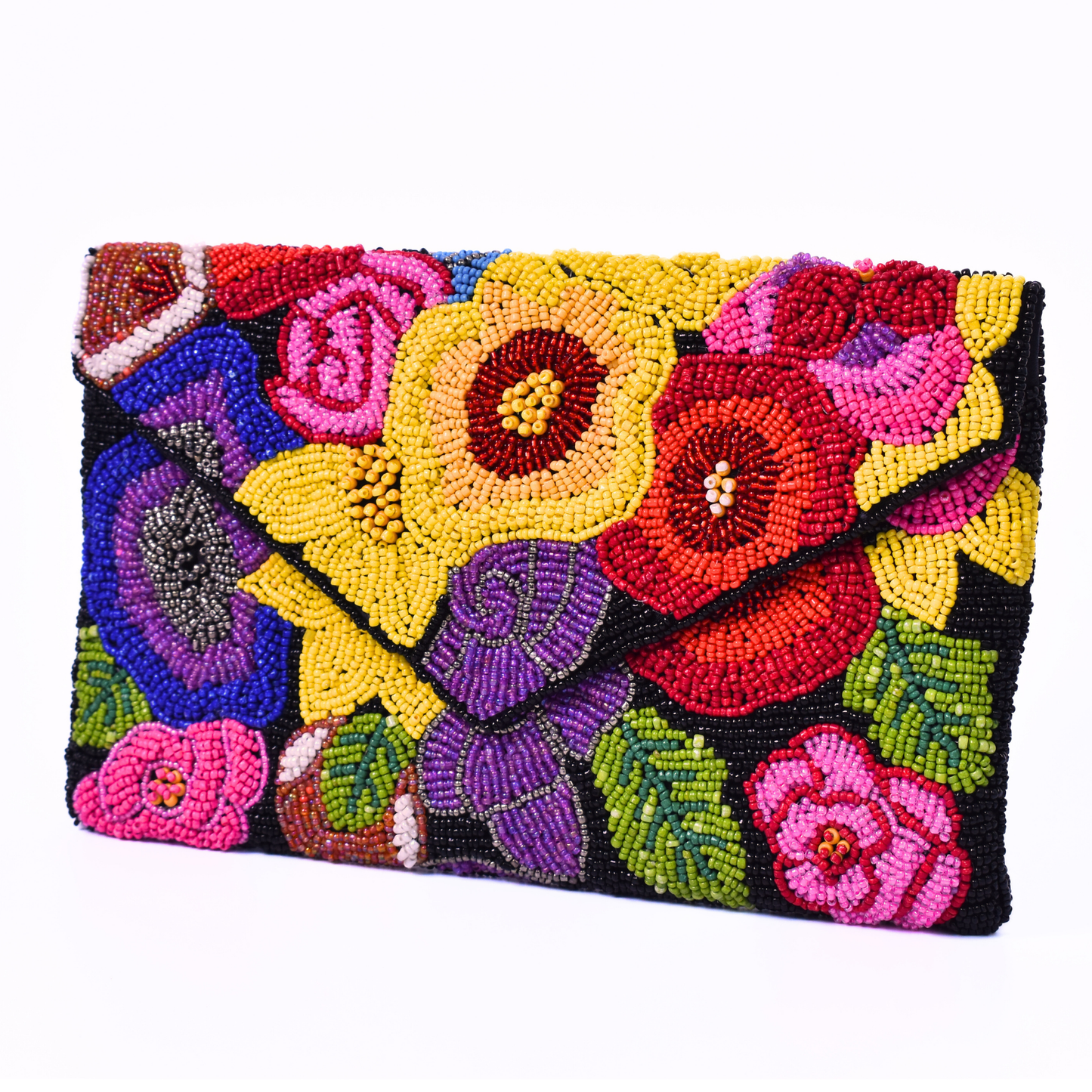 Multicolor Floral Handbag Clutch, Crossbody Purse Gift BAG0078