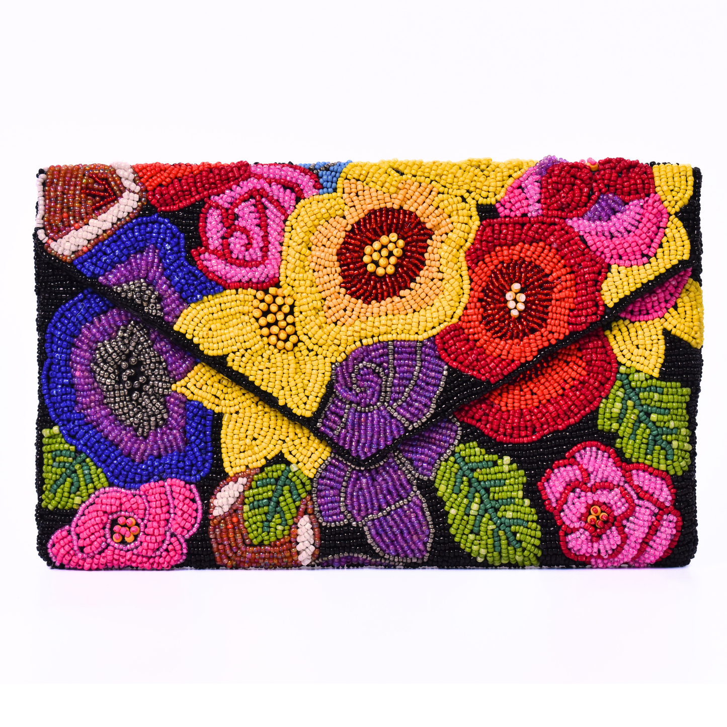 Multicolor Floral Handbag Clutch, Crossbody Purse Gift BAG0078