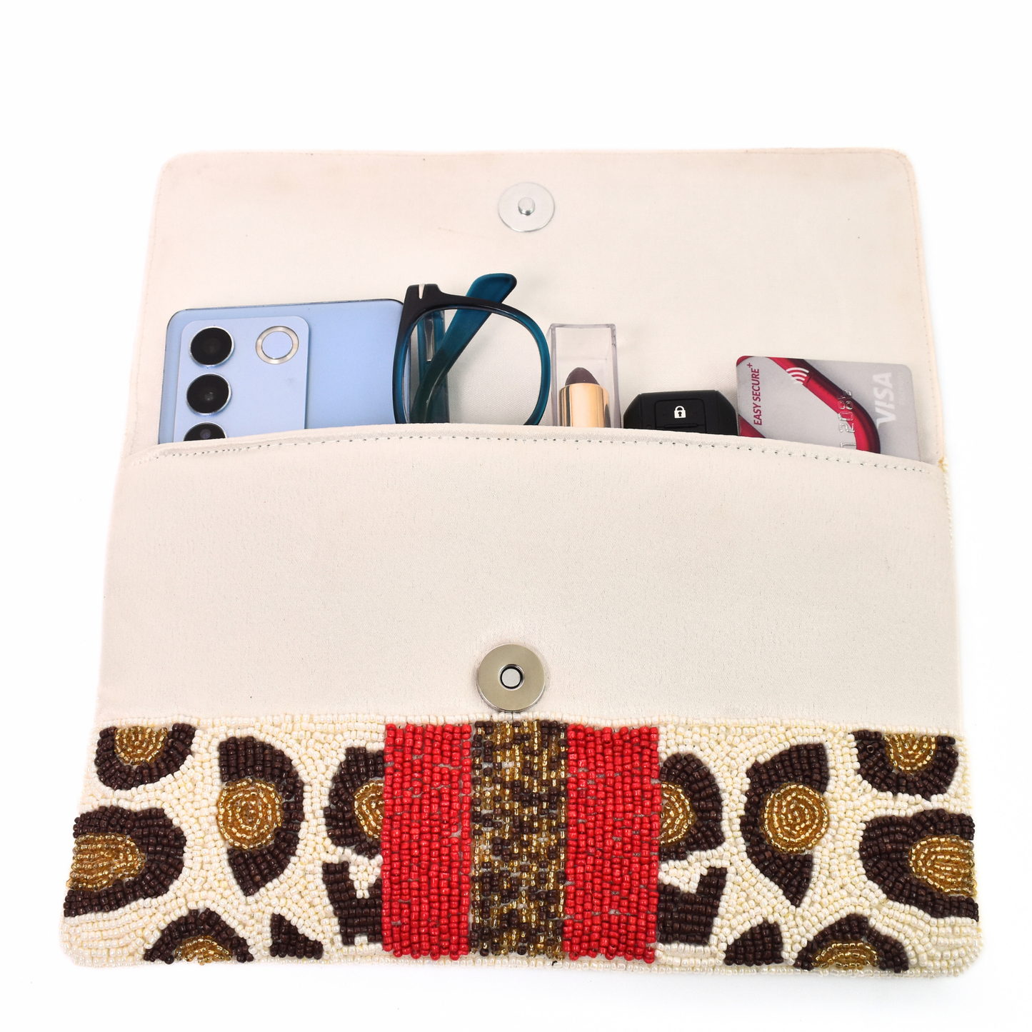 Beaded Bee Handbag Clutch, Crossbody Purse Gift BAG0064