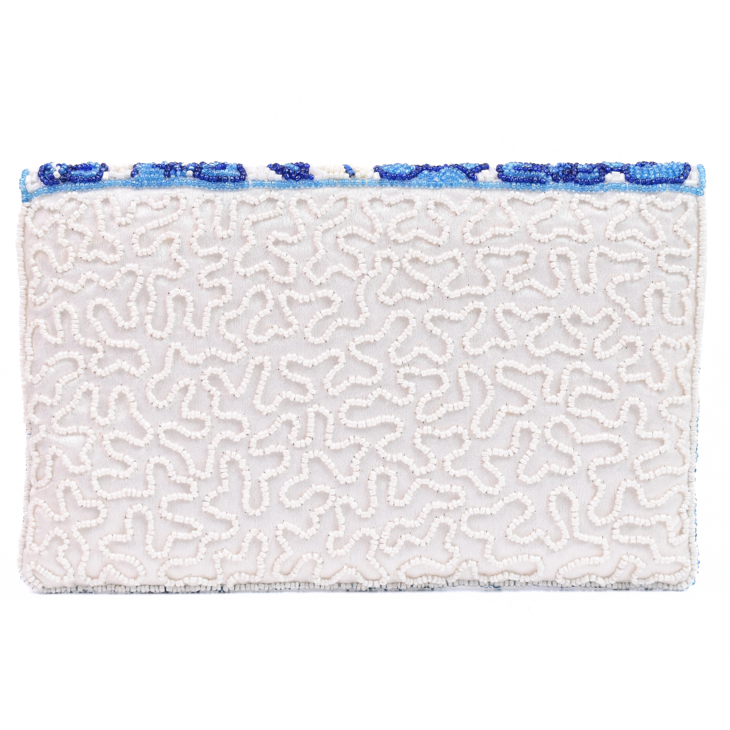 Blue Floral Handbag Clutch, Crossbody Bag Purse, Gift BAG0018