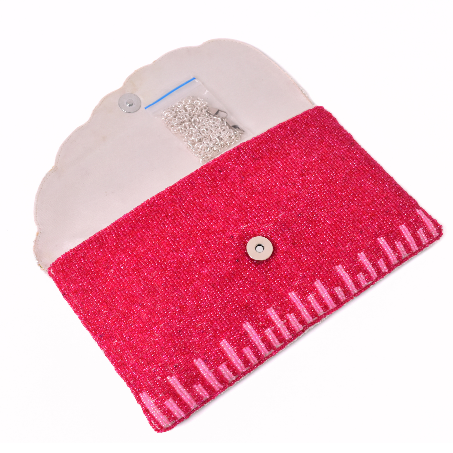 Pink Leaf Handbag Clutch, Crossbody Purse Gift BAG0076
