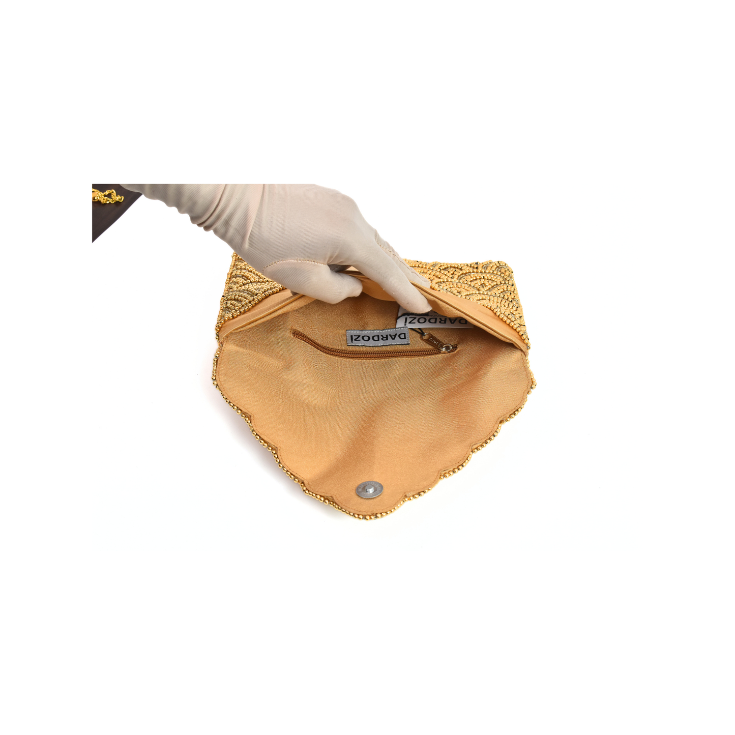 Gold Bridal Handbag Clutch Handbag Purse, Gift BAG0032