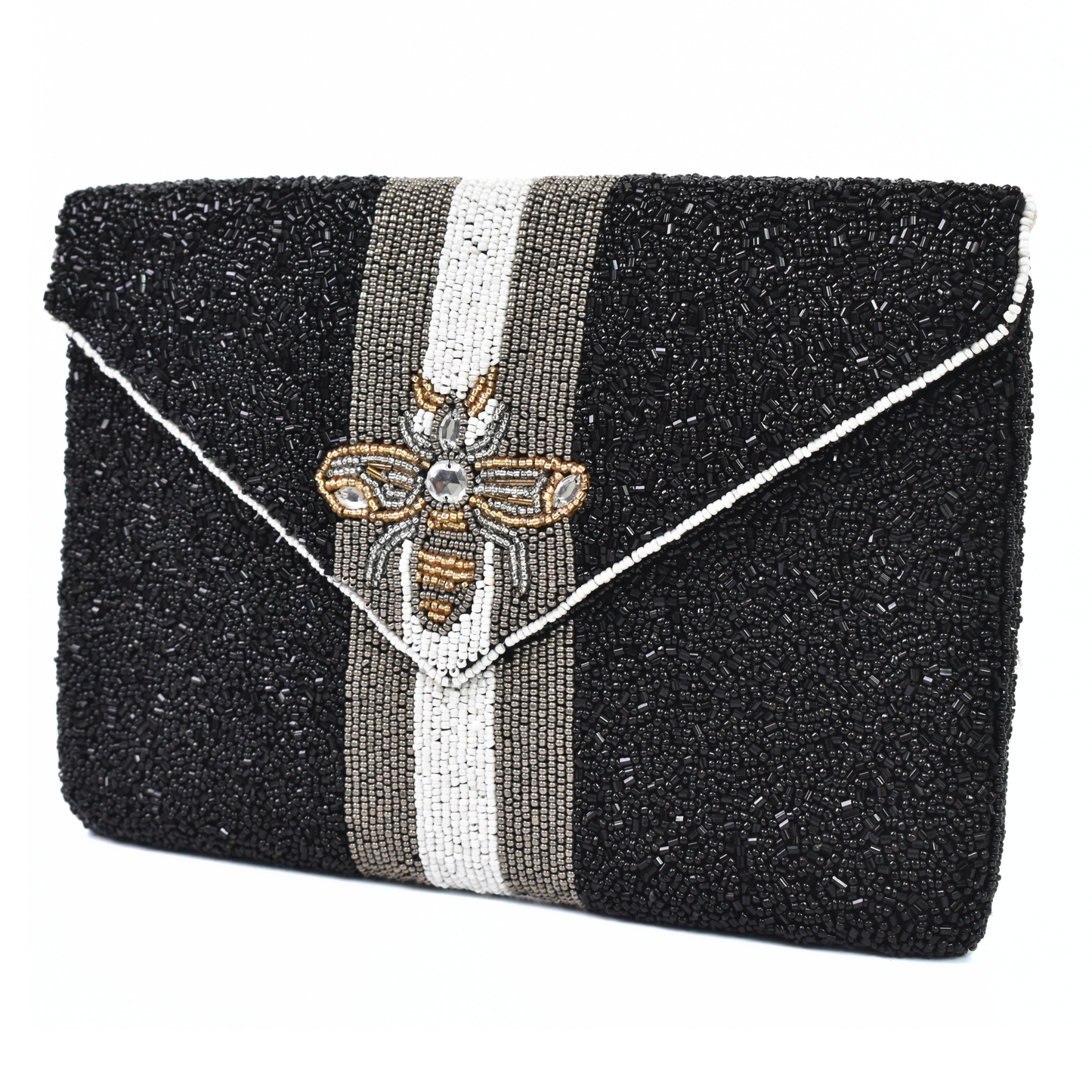 Black Bee Handbag Clutch, Crossbody Purse Gift BAG0037