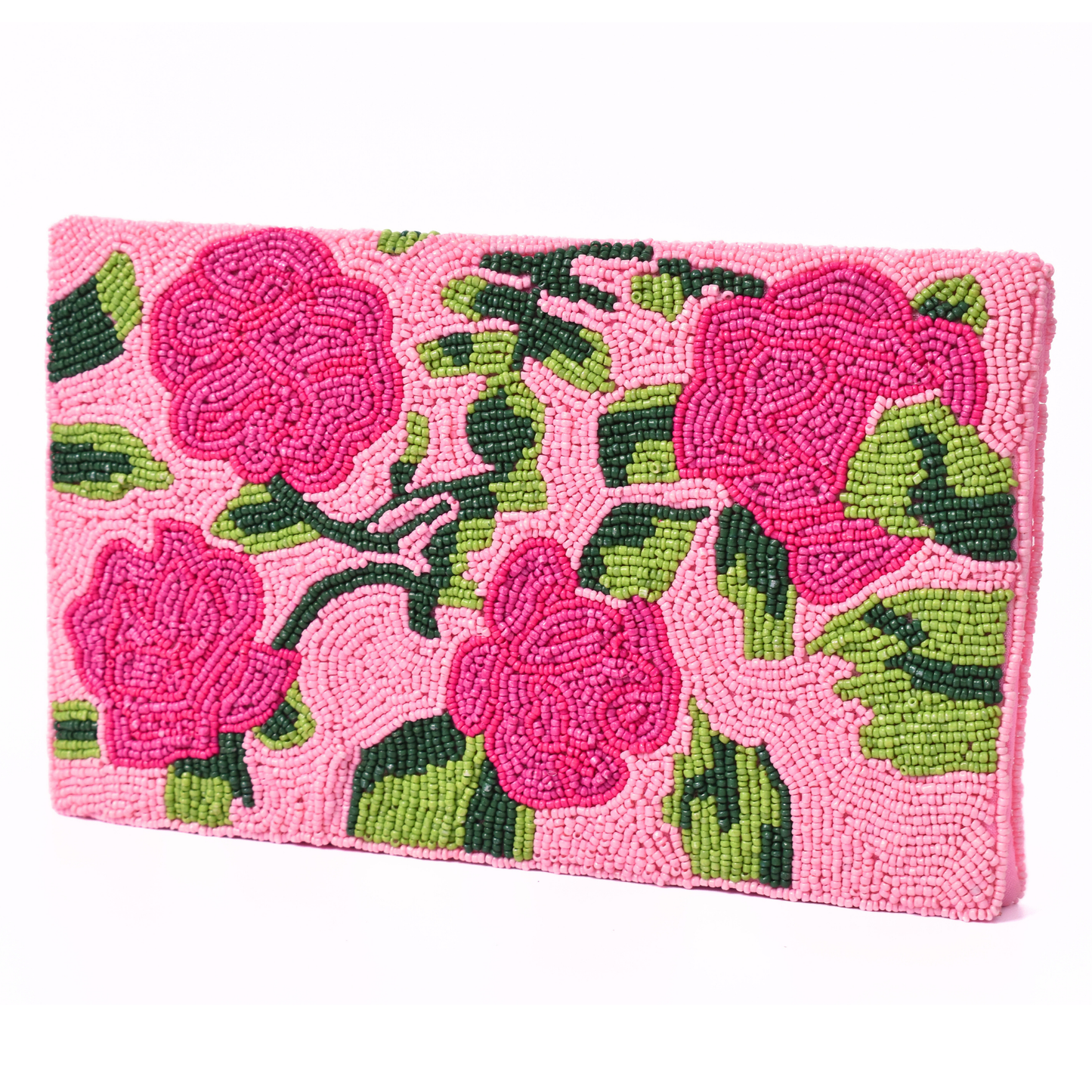 Pink Floral Handbag Clutch, Crossbody Purse Gift BAG0066