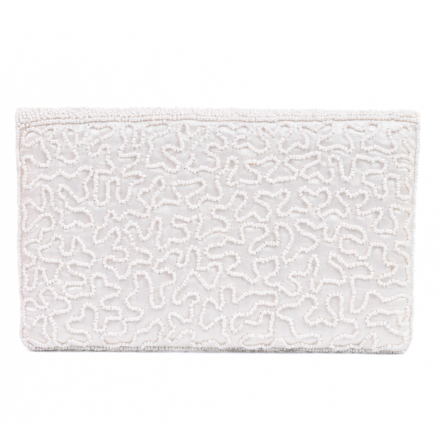 White Multicolor Tongue Handbag Clutch, Crossbody Purse Gift BAG0029