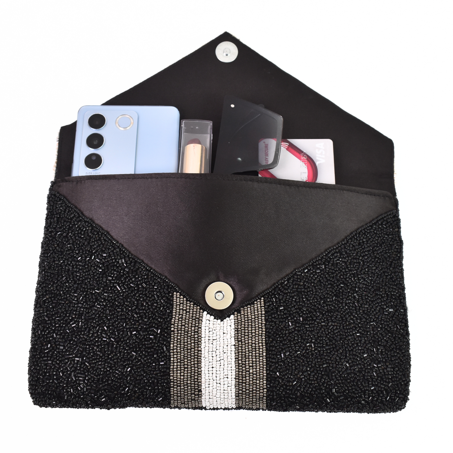 Black Bee Handbag Clutch, Crossbody Purse Gift BAG0037