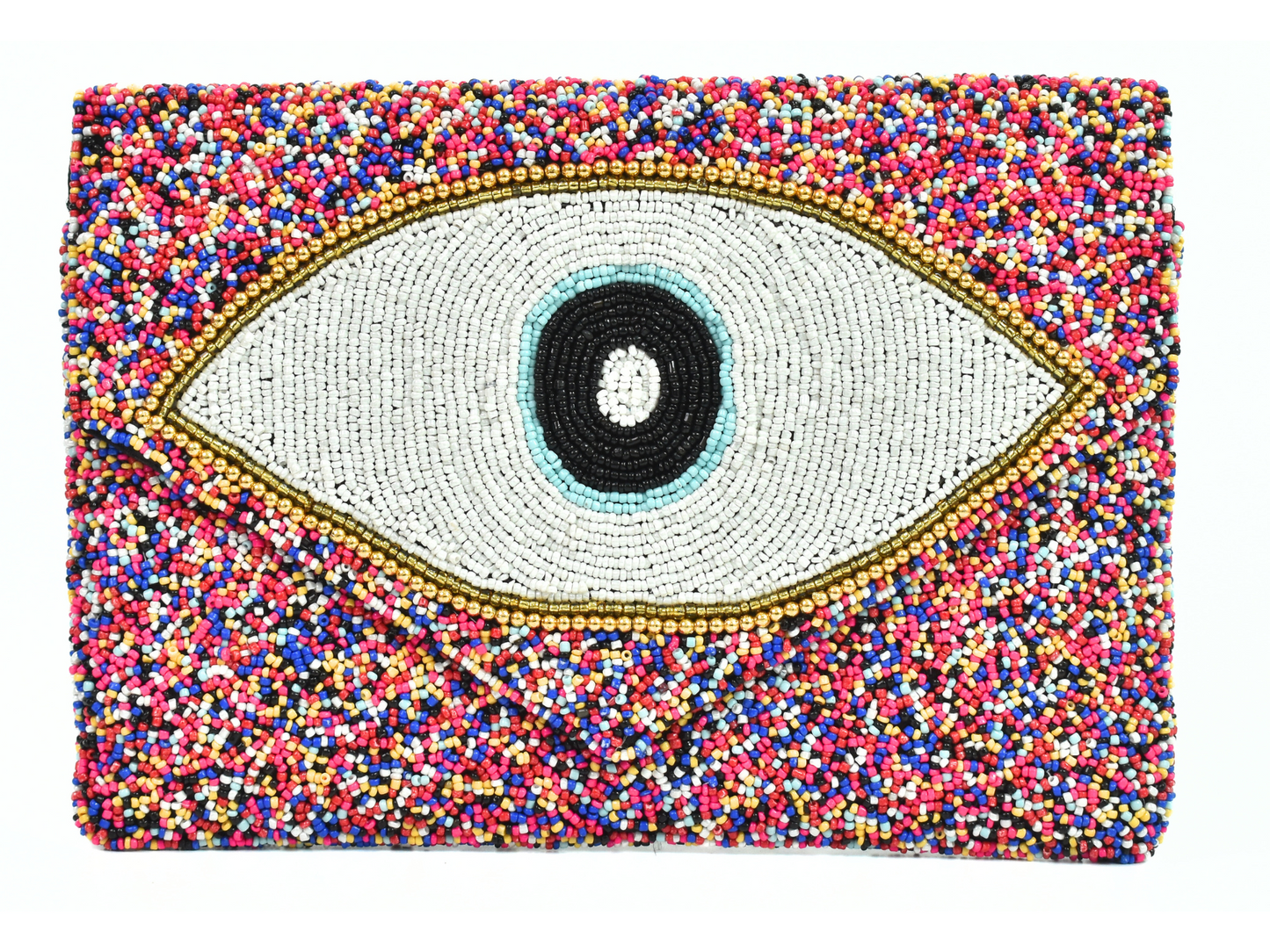 Multicolor Evil Eye Handbag Clutch, Party Purse Gift BAG0016