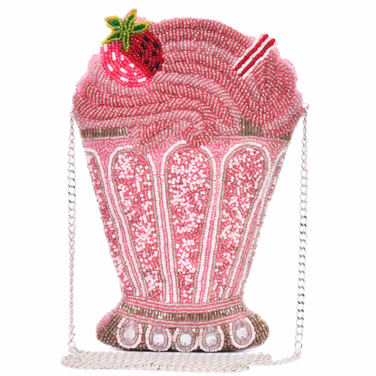 Pink Shake It Up Cocktail Handbag Clutch Crossbody Purse Gift BAG0056