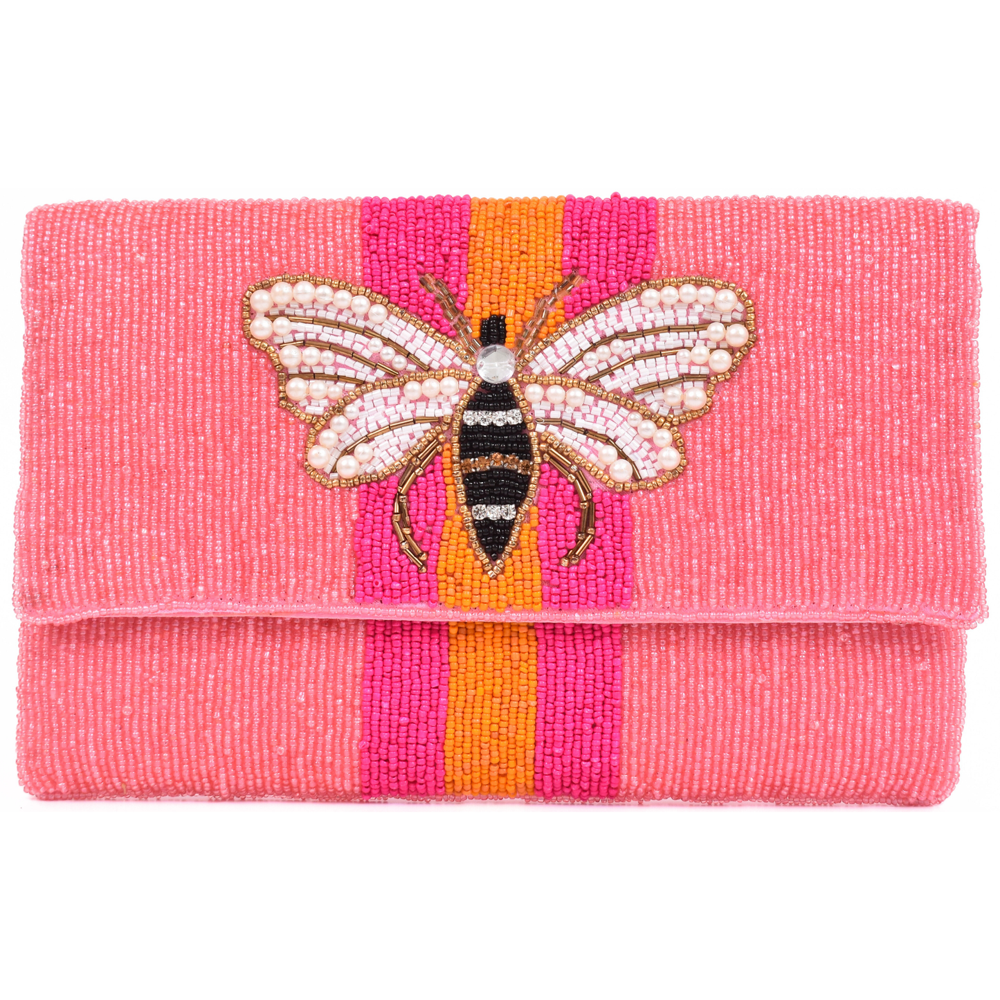 Pink Butterfly Handbag Clutch, Crossbody Purse, Gift BAG0021