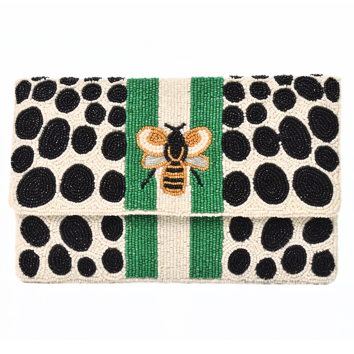 Beaded Bee Handbag Clutch, Crossbody Purse Gift BAG0062