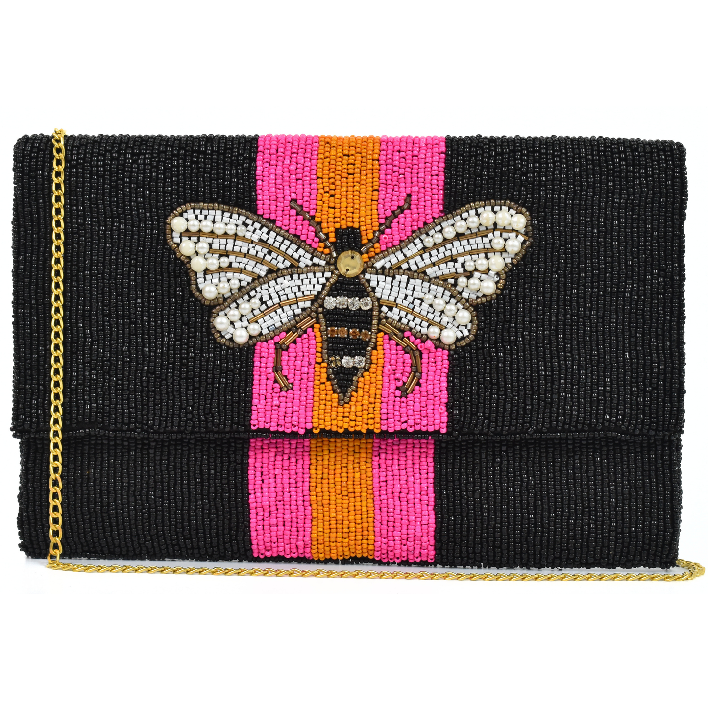 Black Butterfly Handbag Clutch, Crossbody Purse, Gift BAG0027