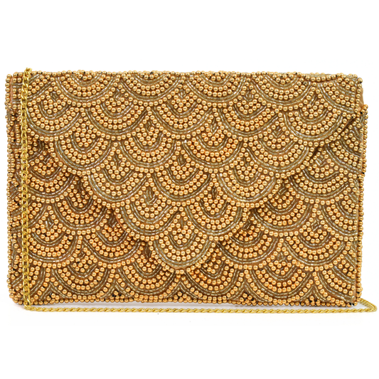 Gold Bridal Handbag Clutch Handbag Purse, Gift BAG0032