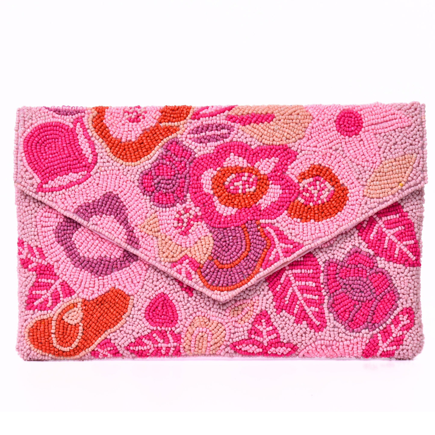 Pink Floral Handbag Clutch, Crossbody Purse Gift BAG0067